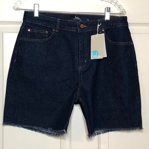 Boden The Salcombe Short NWT sz 8 dark wash denim